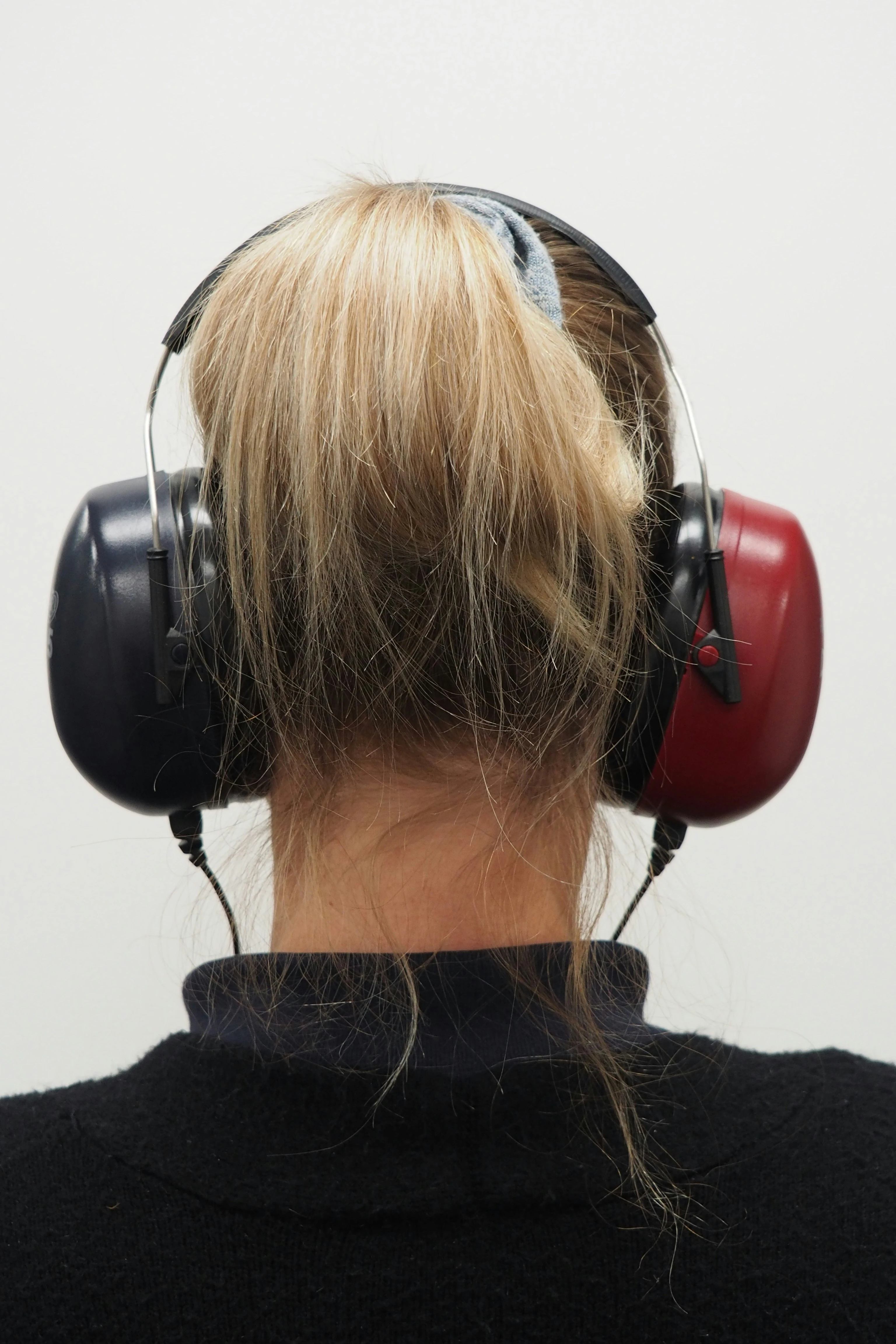 Person wearing audiometric headphones during a professional hearing test at Welfast Hearing, Central Coast and Lake Macquarie.